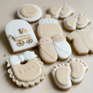 Twin Baby Shower Cookies box