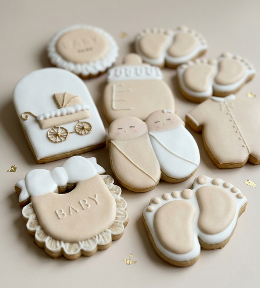 Twin Baby Shower Cookies box