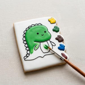 Paint-Your-Own Icing Dinosaur Cookie Kit